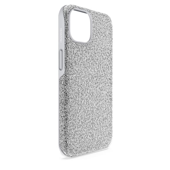 High smartphone case, iPhone® 14, Silver Tone - Swarovski, 5644926