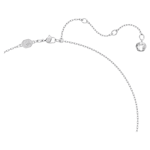 Dellium 项链, 圆形, 竹子, 绿色, 镀铑 - Swarovski, 5645370
