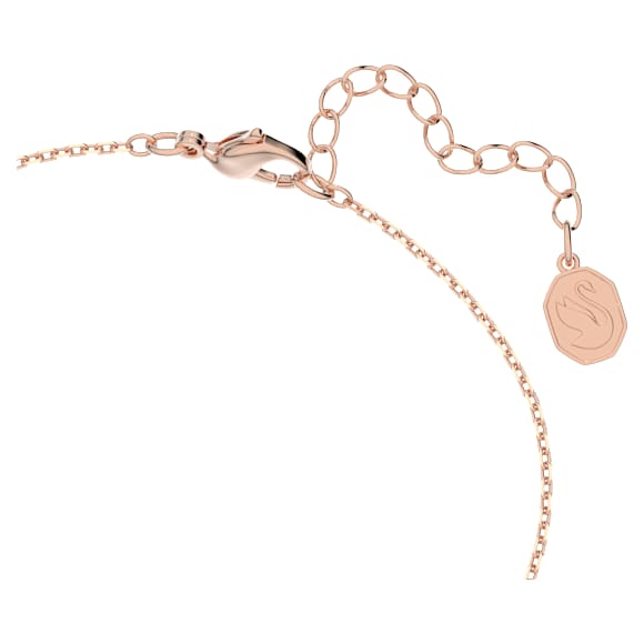 Pulsera Dellium, Bambú, Blanca, Baño tono oro rosa - Swarovski, 5645376