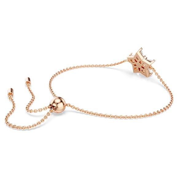 Stella 手链, 风筝型切割, 星星, 白色, 镀玫瑰金色调 - Swarovski, 5645460