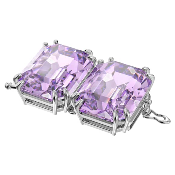 Millenia verlengstuk, Octagon-slijpvorm, Paars, Rodium toplaag - Swarovski, 5645618