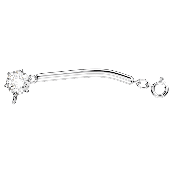 Constella Verlängerungsstück, Rundschliff, Weiß, Rhodiniert - Swarovski, 5645627