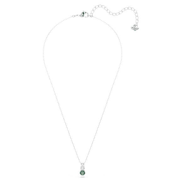 Stilla Attract จี้สร้อยคอ, เขียว, เคลือบโรเดียม - Swarovski, 5646717