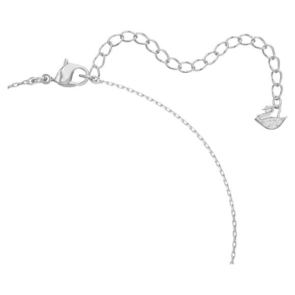Stilla Attract pendant, Green, Rhodium plated - Swarovski, 5646717