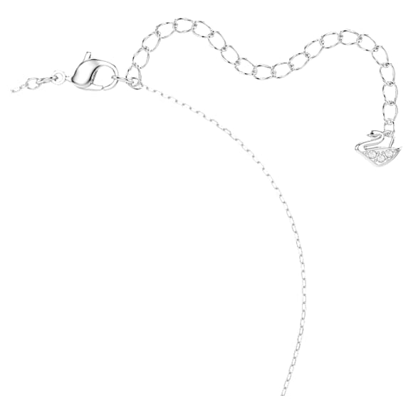 Stilla Attract pendant, Green, Rhodium plated - Swarovski, 5646717