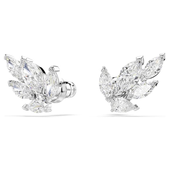 国内即発 セール★SWAROVSKI★Louison パール 葉スタッドピアス Louison スタッドピアス, 葉, ホワイト, ロジウム・プレー