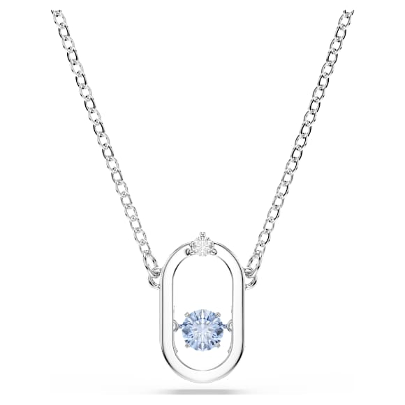 ◆SWAROVSKI◆Una ネックレス ラウンドカットストーン ブルー SWAROVSKI ネックレス 「公式」「スワロフスキー」Una ラウンド