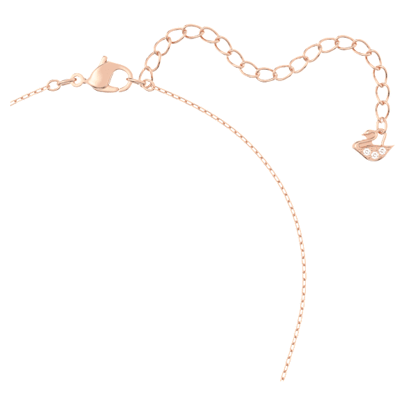 Swarovski Sparkling Dance Trilogy necklace, Round cut, White, Rose gold-tone plated - Swarovski, 5646734