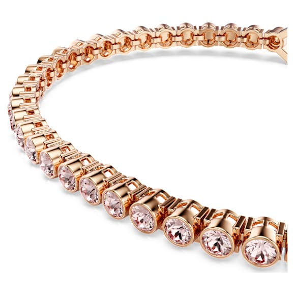 Imber Emily bracelet, Round cut, Pink, Rose gold-tone plated - Swarovski, 5646736