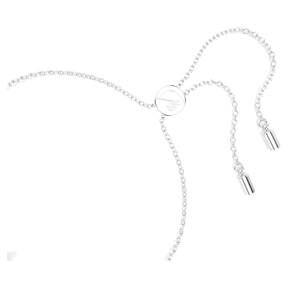Lifelong Bow 手链, 蝴蝶结, 白色, 镀铑 - Swarovski, 5646738