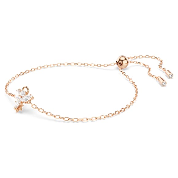 Zapestnica Magic, Angel, Bela, Prevleka rožnato zlatega odtenka - Swarovski, 5646740