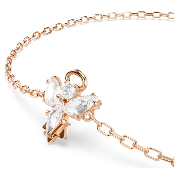 Magic bracelet, Angel, White, Rose gold-tone plated - Swarovski, 5646740