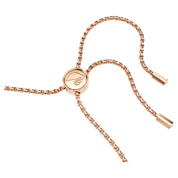 Matrix bracelet, Red, Rose gold-tone plated - Swarovski, 5646866
