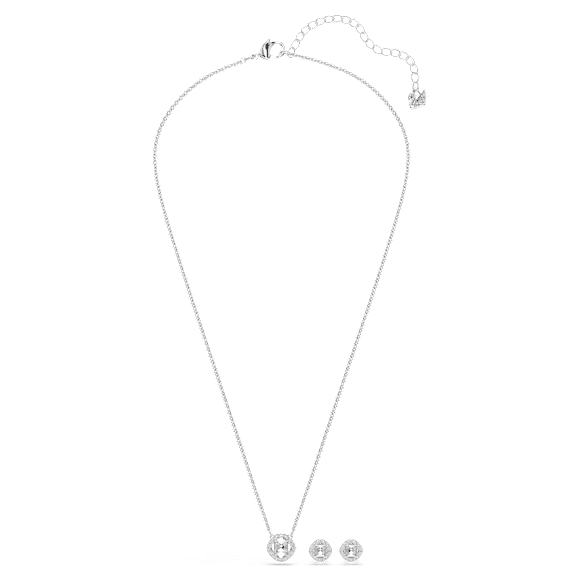 Una Angelic 套装, 白色, 镀铑 - Swarovski, 5646907