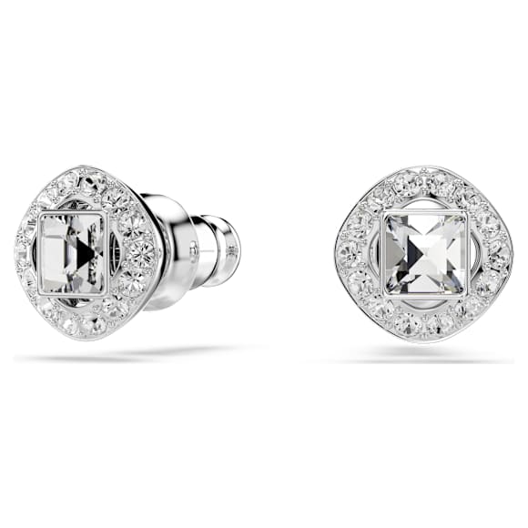 Angelic Square set, White, Rhodium plated - Swarovski, 5646907