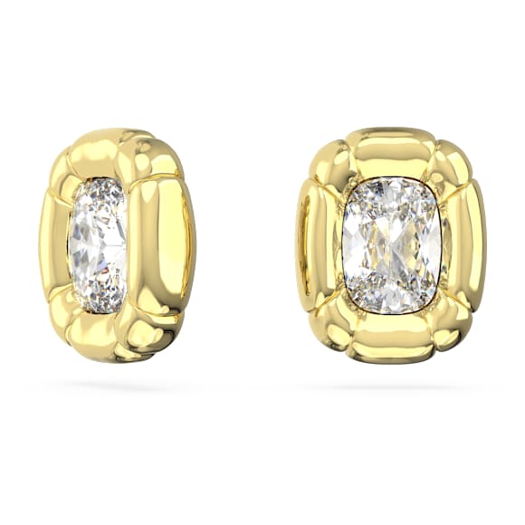 Dulcis 夹式耳环, 枕形切割, 金色, 镀金色调 - Swarovski, 5647228