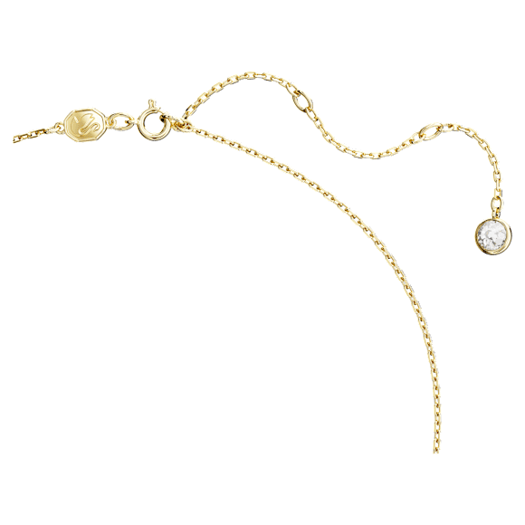 Swan pendant, Swan, Medium, Red, Gold-tone plated - Swarovski, 5647871