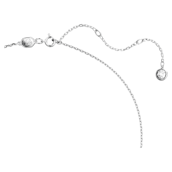 Swarovski Iconic Swan pendant, Swan, Medium, White, Rhodium plated - Swarovski, 5647872