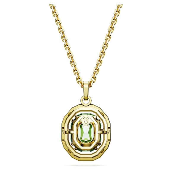 Chroma 链坠, 八角形切割, 流光溢彩, 镀金色调 - Swarovski, 5648446