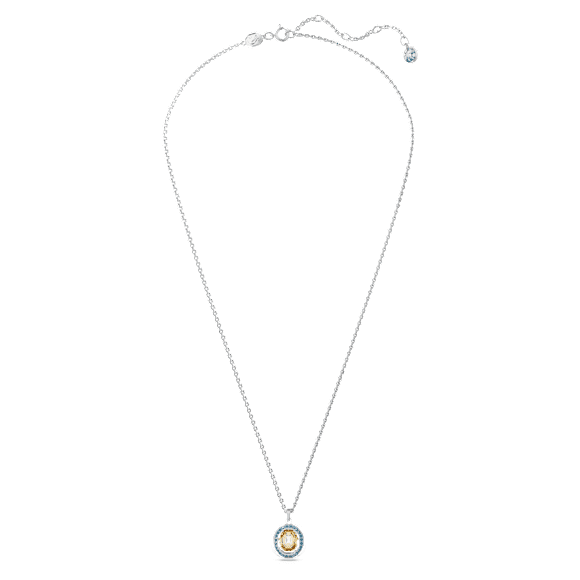 Chroma 链坠, 八角形切割, 流光溢彩, 镀铑 - Swarovski, 5648447
