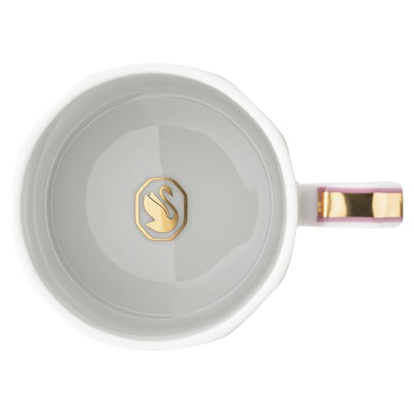 Signum espresso cup with saucer, Porcelain, Pink - Swarovski, 5648491