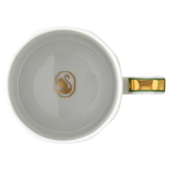 Signum espresso cup with saucer, Porcelain, Green - Swarovski, 5648499