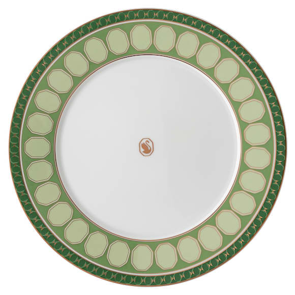 πιάτο φαγητού Signum, Πορσελάνη, Πράσινο - Swarovski, 5648502