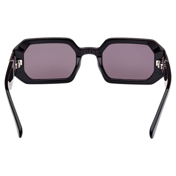 Sunglasses, Octagon shape, SK0387 01A, Black - Swarovski, 5649034