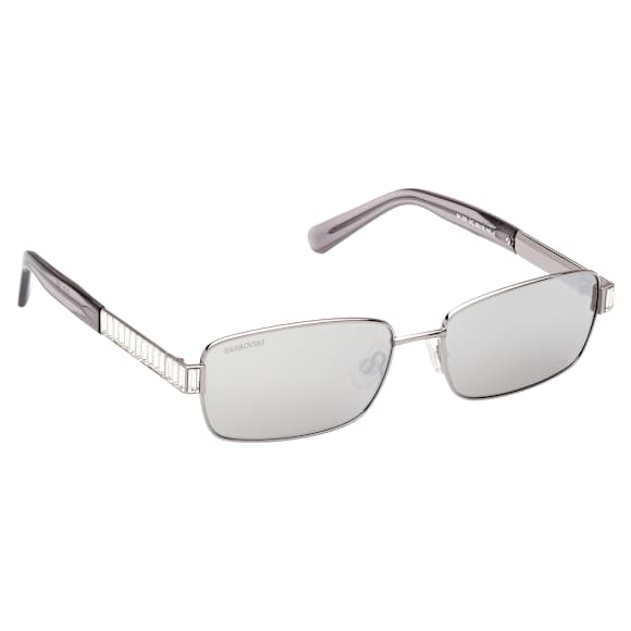 Sunglasses, Mirror, SK0389 14C, Silver tone - Swarovski, 5649036