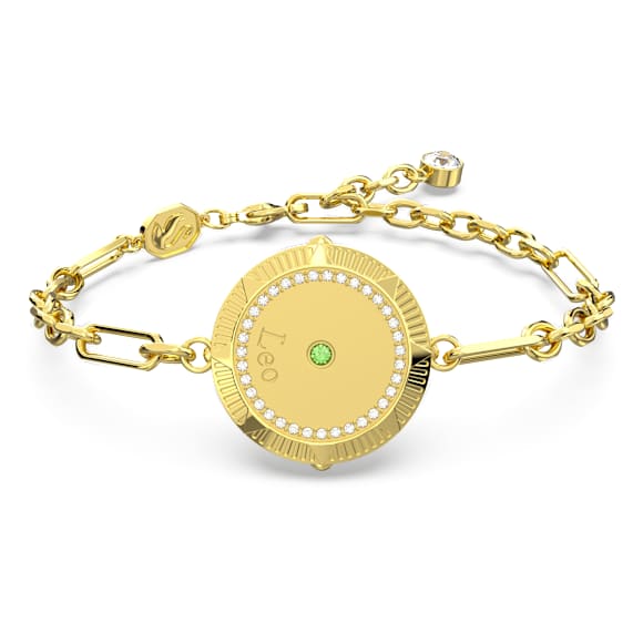 Zodiac 브레이슬릿, 사자자리, 골드 톤, 골드 톤 플래팅 - Swarovski, 5649068