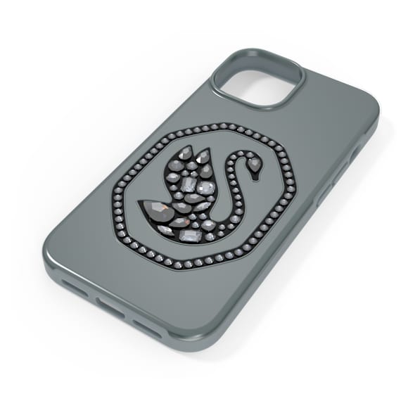 Θήκη κινητού, Κύκνος, iPhone® 14, Μαύρο - Swarovski, 5649840