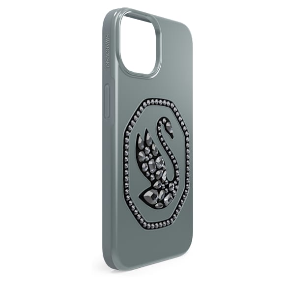 Θήκη κινητού, Κύκνος, iPhone® 14, Μαύρο - Swarovski, 5649840