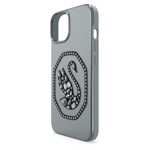 Θήκη κινητού, Κύκνος, iPhone® 14, Μαύρο - Swarovski, 5649840