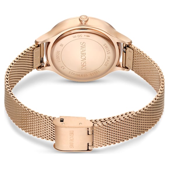 Octea Nova Uhr, Schweizer Produktion, Metallarmband, Roséfarben, Roségoldfarbenes Finish - Swarovski, 5650011
