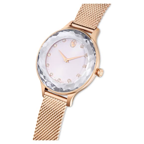 Octea Nova Uhr, Schweizer Produktion, Metallarmband, Roséfarben, Roségoldfarbenes Finish - Swarovski, 5650011