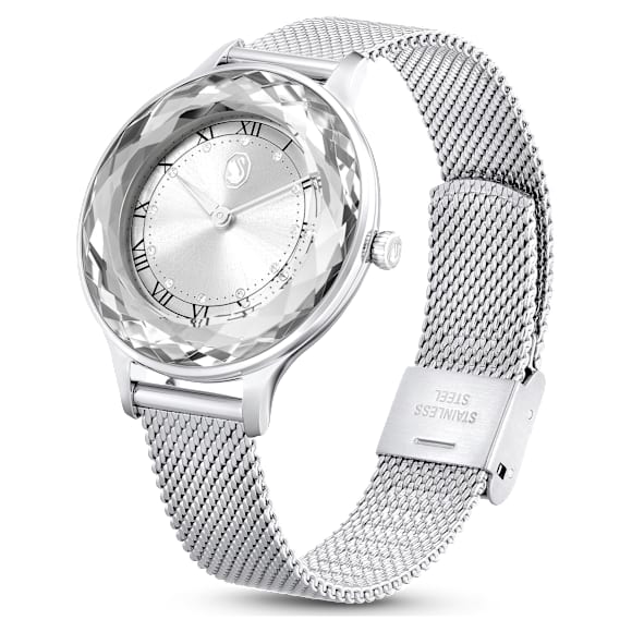 Octea Nova Uhr, Schweizer Produktion, Metallarmband, Silberfarben, Edelstahl - Swarovski, 5650039