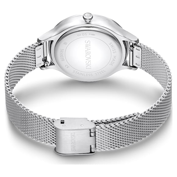 Octea Nova Uhr, Schweizer Produktion, Metallarmband, Silberfarben, Edelstahl - Swarovski, 5650039