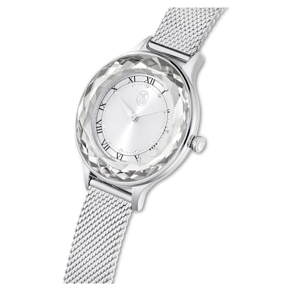 Octea Nova Uhr, Schweizer Produktion, Metallarmband, Silberfarben, Edelstahl - Swarovski, 5650039