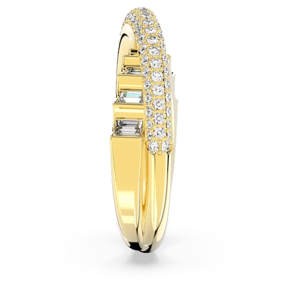 Rota cocktail ring, Mixed cuts, White, Gold-tone plated - Swarovski, 5650350