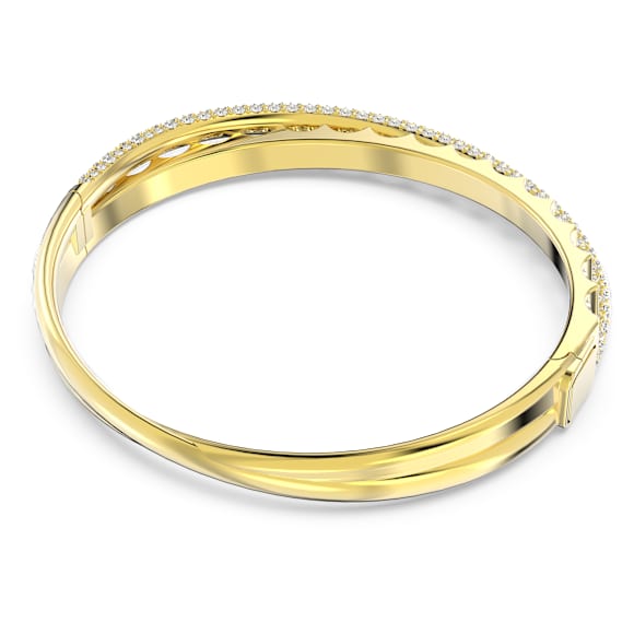 Dextera 手镯, 混合切割, 白色, 镀金色调 - Swarovski, 5650352