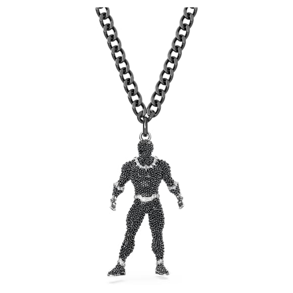 Black Panther © MARVEL necklace, Black Panther, Black, Ruthenium plated - Swarovski, 5650573