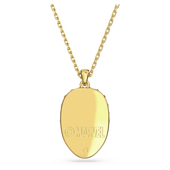 Pandantiv Marvel Spider-Man, Roșu, Placat cu auriu - Swarovski, 5650576