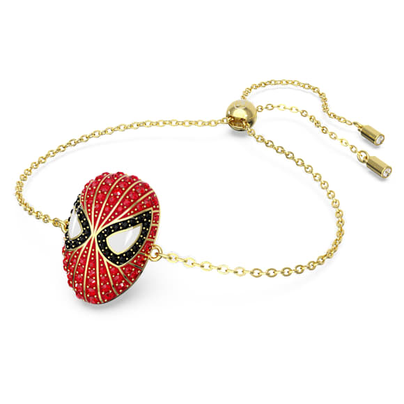 Marvel Spider-Man 手链, 红色, 镀金色调 - Swarovski, 5650873