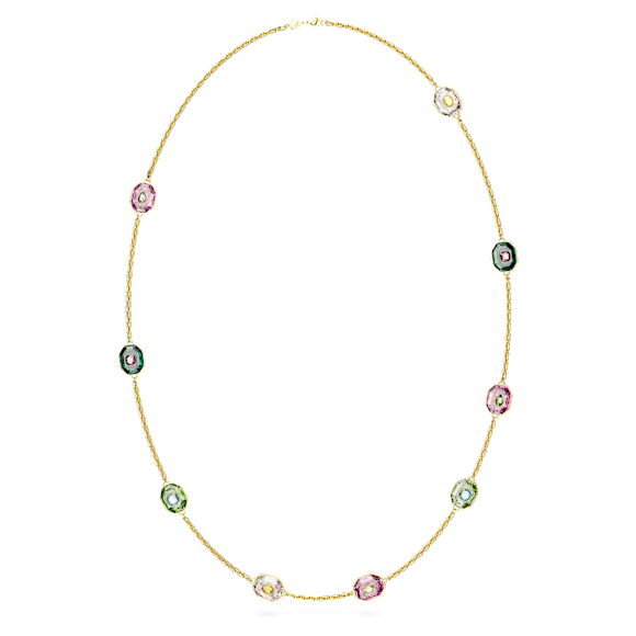 Chroma 项链, 八角形切割, 流光溢彩, 镀金色调 - Swarovski, 5651290