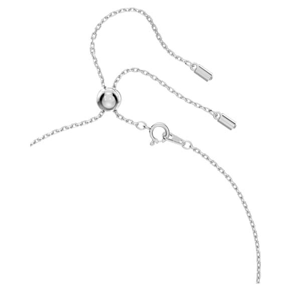 Stella Y形项链, 星星, 白色, 镀铑 - Swarovski, 5652003