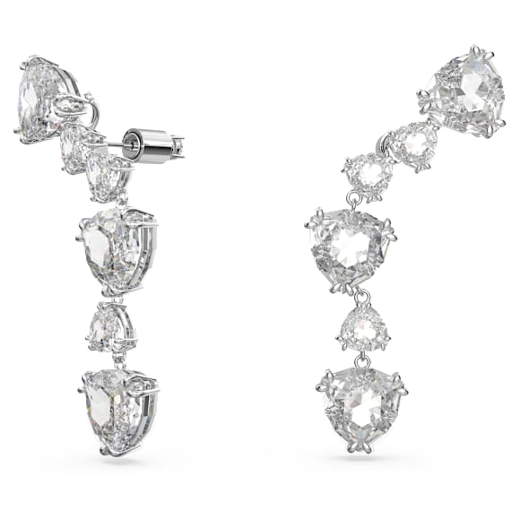 Mesmera 耳廓耳环, 三菱形切割, 白色, 镀铑 - Swarovski, 5652040