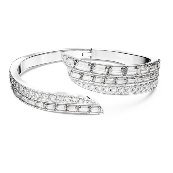 Hyperbola 手镯, 混合切割, 白色, 镀铑 - Swarovski, 5652093