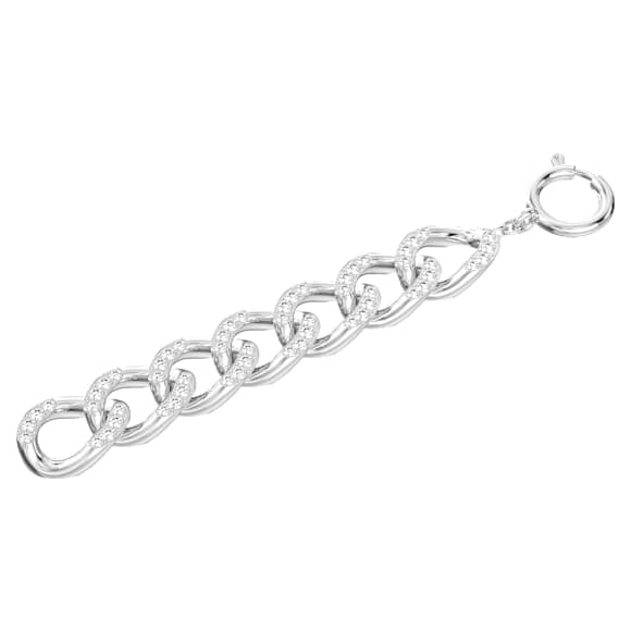 Dextera extender, White, Rhodium plated - Swarovski, 5652584