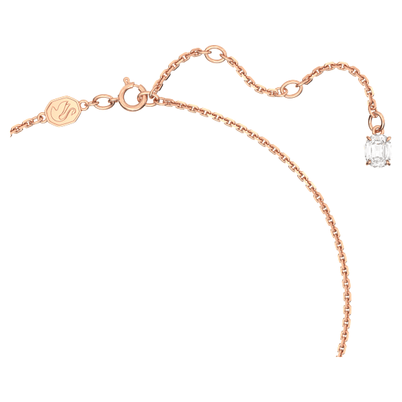 Gema 520 necklace, Heart, Pink, Rose gold-tone plated - Swarovski, 5653007