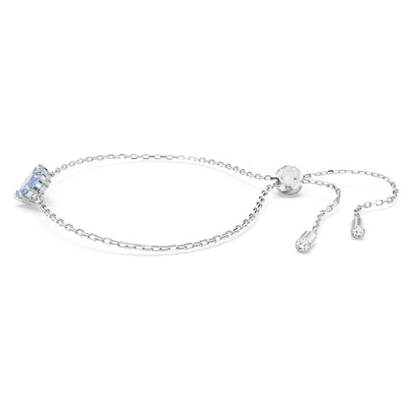 Gema 520 手鏈, 心形, 藍色, 鍍白金色 - Swarovski, 5653011